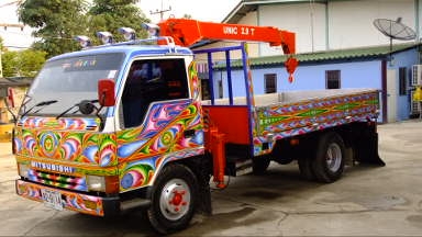 ขายหกล้อ มิตซู แครนเตอร์ รถสภาบใหม่ ป้ายแดง ติดเครนเก่าญี่ปุ่น    ninsai 2.5 v T แท้ รถห้างไทย ปี39 หัวเดิมห้าง