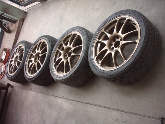 ขายล้อแม๊กemotion 18 4รู100/114 พร้อมยาง...14000.-