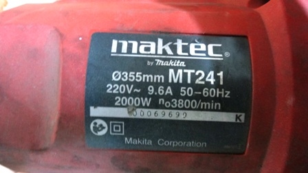 เครื่องตัดไฟเบอร์Maktec MT241 สภาพใหม่ ราคาถูก เครื่องตัดไฟเบอร์Maktec MT241 สภาพใหม่ ราคาถูก