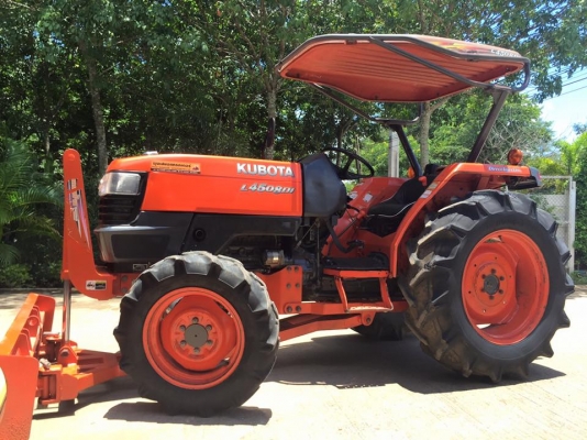 ขายรถไถKubota L4508DI (4WD) พร้อมใบมีดหน้าและโรตารีช้าง รถพร้อมใช้งาน