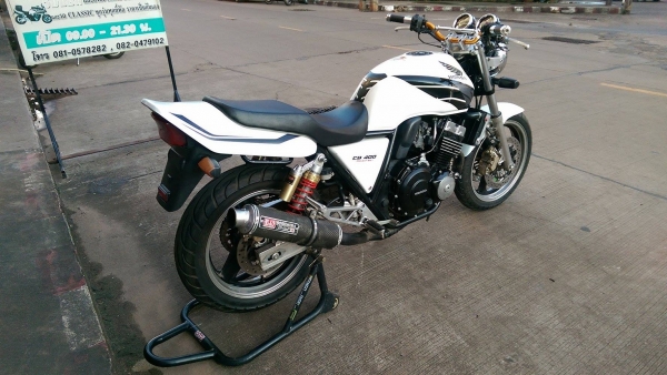 ขายคับ HONDA CB400 ปี97 เวอร์ชั่นS สีสวย ท่อแต่งแฮนด์บาร์ ยางหน้าหลังโซ่สเตอเต็ม อินวอยส์ สรรพสามิตร ราคา 62500 บาท ส่งได้ทั่วไทยคับ สนใจติดต่อ 081-0578282 FACEBOOK ชาญณรงค์ ป๊อป ชัยอมฤต ไอดีไลน์ POPBIGBIKESAKON คับ สนใจรถสวย ถูก ดี ต้อง POP BIGBIKE SAKON