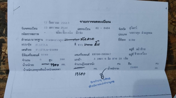 Hino F17/ เปลี่ยนหัว EH700/ พาวเวอร์ เพลาเดียว ยาว 6.20 เมตร/ แอร์เย็น พร้อมใช้