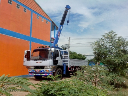 ขายรถบรรทุก 10 ล้อ ติดเครนฮีโน่หัวสิงห์โฮเทคHO7C-T เครื่อง202 แรงม้า เครนทอดาโน 3 ตัน 6 ปลอก 5 ชักท้