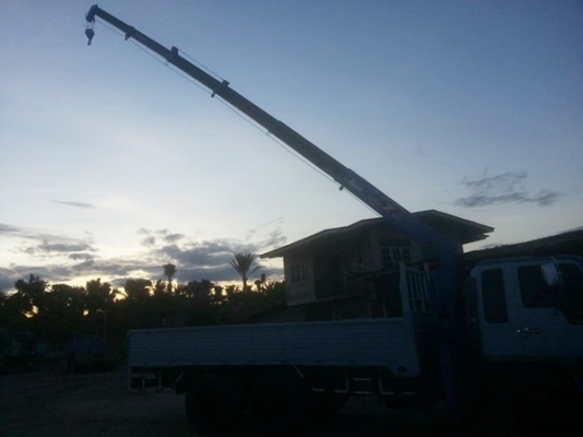 ขายรถบรรทุก 10 ล้อ ติดเครนฮีโน่หัวสิงห์โฮเทคHO7C-T เครื่อง202 แรงม้า เครนทอดาโน 3 ตัน 6 ปลอก 5 ชักท้