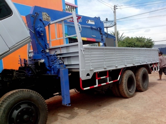 ขายรถบรรทุก 10 ล้อ ติดเครนฮีโน่หัวสิงห์โฮเทคHO7C-T เครื่อง202 แรงม้า เครนทอดาโน 3 ตัน 6 ปลอก 5 ชักท้