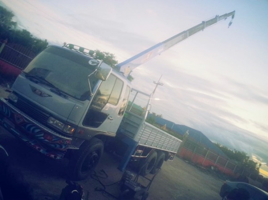 ขายรถบรรทุก 10 ล้อ ติดเครนฮีโน่หัวสิงห์โฮเทคHO7C-T เครื่อง202 แรงม้า เครนทอดาโน 3 ตัน 6 ปลอก 5 ชักท้