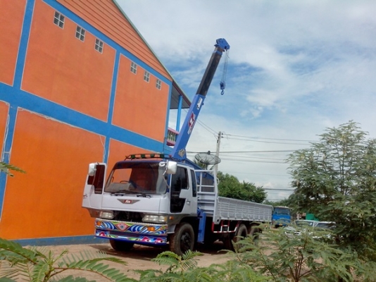 ขายรถบรรทุก 10 ล้อ ติดเครนฮีโน่หัวสิงห์โฮเทคHO7C-T เครื่อง202 แรงม้า เครนทอดาโน 3 ตัน 6 ปลอก 5 ชักท้