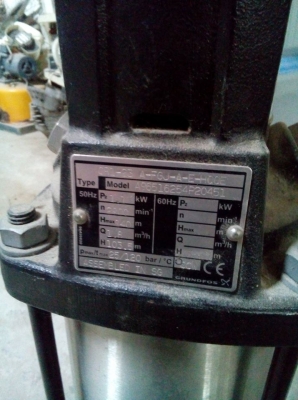 ปั๊มน้ำเเรงดันเพรสเชอร์ปั๊ม  120 BAR มือสองสภาพสวย