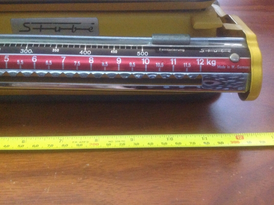 ขายตราชั่งสปิงงานเก่าเยอรมัน ยุคปี 1960-1970 มีความละเอียดสูงสามารถชั่งของต่ำกว่า 100 กรัมได้