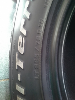 BF All USA. 265/70/16 ปลายปี11 สภาพสวยๆ 1ชุด