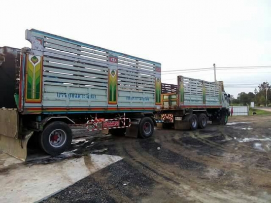 ขายสิบล้อพ่วงFM3Mแม่ลูกดั๊มสองเพลา