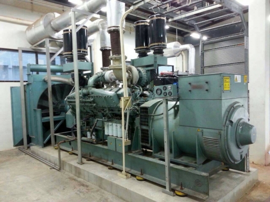 ขายเครื่องปั่นไฟขนาด1250KVA ทำงานไป 539ชั่งโมงเครื่องยนต์ดีเซลCUMMINS KTA 50 TWIN-TURBO สภาพดีมากๆเลยเหมือนของใหม่ครับ