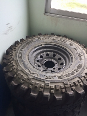 ขายล้อกระทะTCPY 15x8 มี4วงพร้อมยาง35แต่ยางมี3เส้นขายตามสภาพ