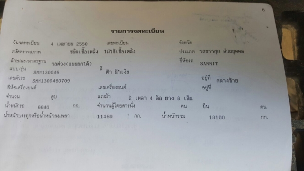 ขายหางพ่วง  สามมิต  2  เพลา. ปี 50    สนใจติดต่อ  081 - 6079515