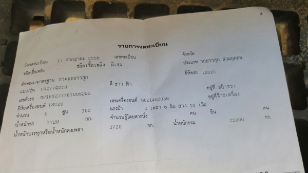 รถอีซูซุ 10 ล้อดั้ม FXZ 360 แรงม้า. ปี 56    สนใจติดต่อ  081 - 6079515
