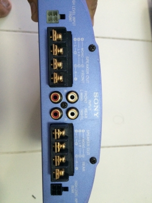 SONY -504X 4CH 50W*4 CROSSOVER ในตัว 50 W RMS x4 at 4 ohm 65 W RMS x4 at 2 ohm 130 W RMS x2 at 4 ohm สภาพสวย มือ2 ญี่ปุ่น