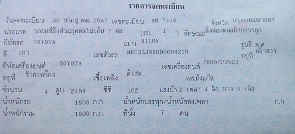 ขายTOYOTA Tiger D4D สภาพสวย ติดต่อ คุณศานิต 081-7657027, 089-9788899 ขายTOYOTA Tiger D4D สภาพสวย ติดต่อ คุณศานิต 081-7657027, 089-9788899