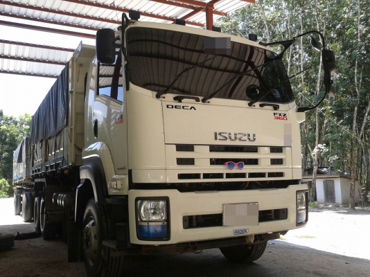 รถบรรทุกพ่วงแม่ลูกดั๊มพ์   ยี่ห้อ ISUZU 360 แรงม้า  ปี 2556