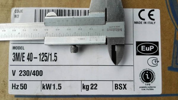 Sale>>ปั้มน้ำหอยโข่งสแตนเลส EBARA Made in Italy 2 HP. 380 V. ของใหม่อยู่ในลังพร้อมคู่มือ!! 089-2499-123 นครปฐม