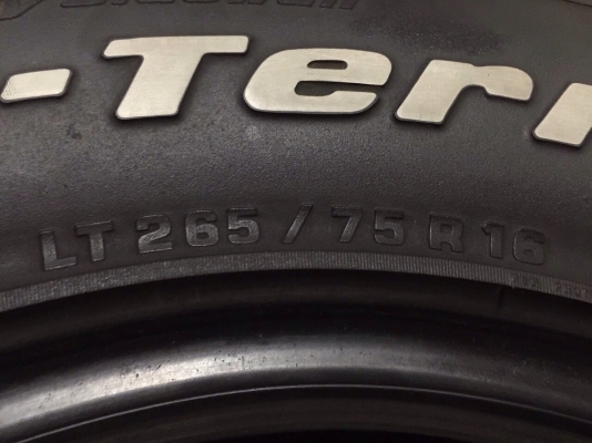 ขายยาง BF 26575 R16  สัปดาห์ที่ 43 ปลายปี 13