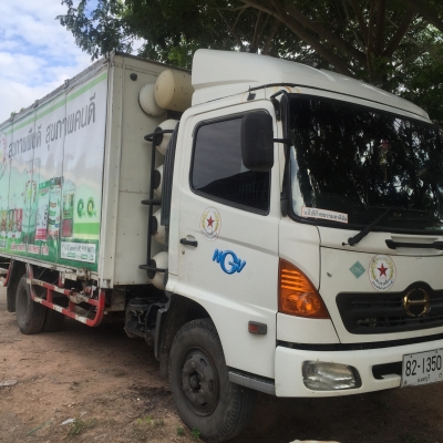 เมกก้า ปี49 ยาว5.50เมตร  ตู้ปีกนก รถก้าซ NGVล้วน