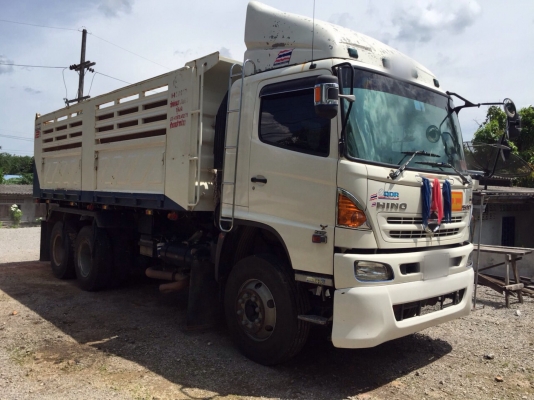 ขายดาวน์รถ22ล้อดั้มพ์ HINO FM2PNLD เครื่อง380แรงม้ากับหาง SMM ปี56 สนใจโทร. 081-970-1072