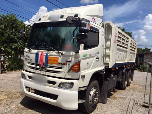 ขายดาวน์รถ22ล้อดั้มพ์ HINO FM2PNLD เครื่อง380แรงม้ากับหาง SMM ปี56 สนใจโทร. 081-970-1072