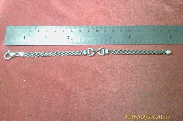 เลส สร้อยข้อมือเงินแท้92.5