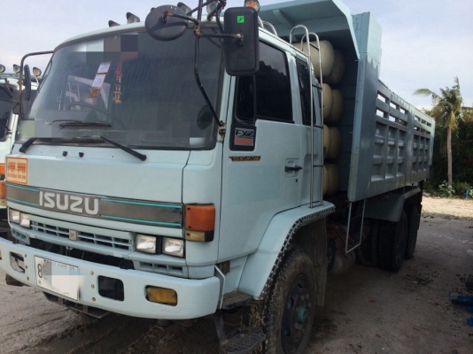 สิบล้อดั้มพ่วงแม่ลูก ISUZU FXZ240นางฟ้าเกาะเทอร์โบติดก๊าซ Ngv8 ถัง สิบล้อดั้มพ่วงแม่ลูก ISUZU FXZ240นางฟ้าเกาะเทอร์โบติดก๊าซ Ngv8 ถัง