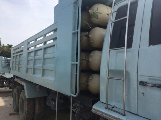 สิบล้อดั้มพ่วงแม่ลูก ISUZU FXZ240นางฟ้าเกาะเทอร์โบติดก๊าซ Ngv8 ถัง สิบล้อดั้มพ่วงแม่ลูก ISUZU FXZ240นางฟ้าเกาะเทอร์โบติดก๊าซ Ngv8 ถัง