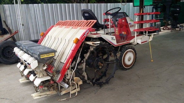 นำเข้าจากญี่ปุ่น รถปลูกข้าวนั่งขับ YANMAR รุ่น RR550  ดำนา 5 แถว  พร้อมกล่องหยอดปุ๋ยด้านท้าย  เก่าญี่ปุ่น