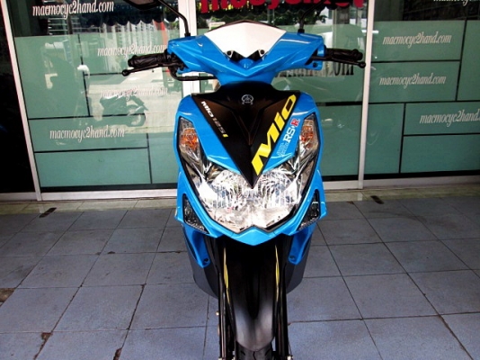 MIO 125 i สีฟ้าดำ ลาย MX ตัวท๊อป ล้อแมกซ์ รถเดือน กรกฏาคม ปี 57 ไมล์ 5 พันโล  แถม 3 รายการ 32900