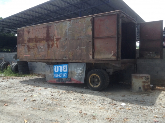 ขายหางลากมีตู้เก็บของหรือทำตู้นอนราคาถูก กว้าง 2.50 ยาว 7.00