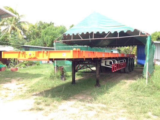 หางเทรลเลอร์พื้นเรียบ 40 ฟุต 3 เพลา