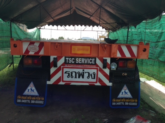 หางเทรลเลอร์พื้นเรียบ 40 ฟุต 3 เพลา