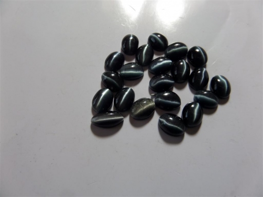 พลอยตาแมวไซร์ 6x8 พลอยตาแมวไซร์ 6x8