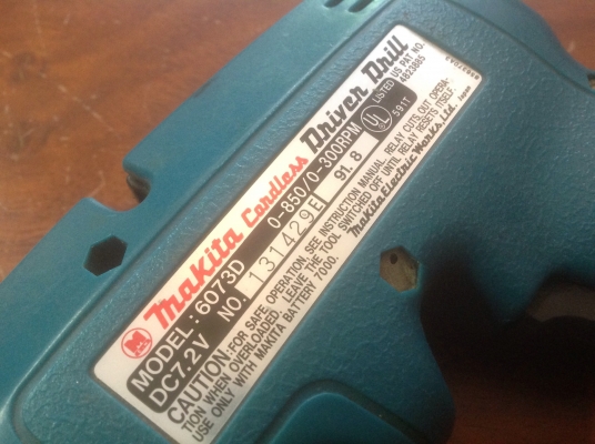 ขายสว่านไขควง Makita 6073D DC7.2V เครื่องเปล่าไม่มีแบต