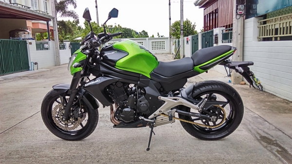 ขาย kawasaki er6n ปี 2013 abs ไมล์ 8,xxx สภาพเดิมสวย เหมือนรถใหม่