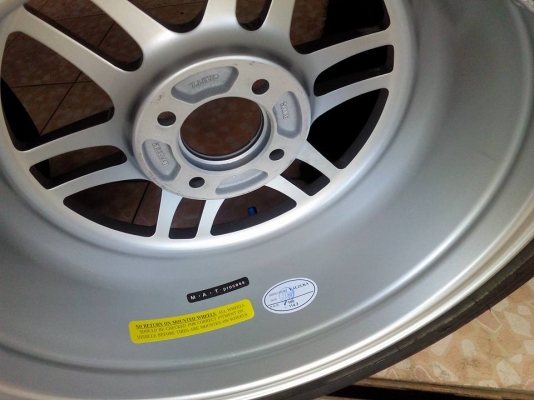 แม็กใหม่แกะกล่อง RPF1 15x7 off+32 งานKK รัดยาง Yokohama db 195/55/15 ปลายปี12