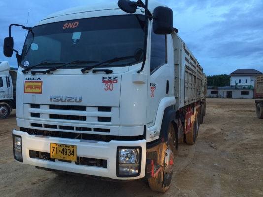 ขายรถบรรทุก 22 ล้อพ่วงแม่ลูกดัมพ์ ISUZU DECA 360 แรงม้าปี 2556 ลูกพ่วง 3 เพลาดัมพ์ ราคา 2400000