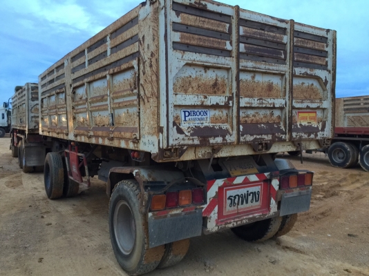 ขายรถบรรทุก 22 ล้อพ่วงแม่ลูกดัมพ์ ISUZU DECA 360 แรงม้าปี 2556 ลูกพ่วง 3 เพลาดัมพ์ ราคา 2400000