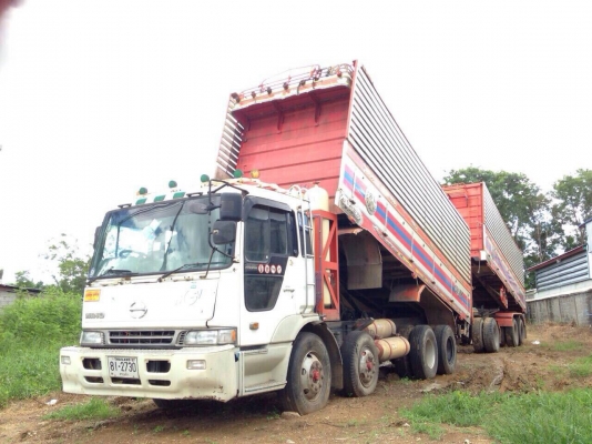 ขายรถดั้มพ่วงHINO  เครื่อง  P11 MGV 8 ถังลงเล่ม เกียร์อิตั้นเฟื่องท้ายZM 8น๊อต ปี53 แม่12ล้อ+ลูก3เพลา รถสวยพร้อมใช้เอกสารพร้อมโอน