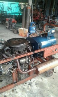 เครื่องปั่นไฟสำหรับต่อปั้มบาดาลกินน้ำมันน้อยได20โล