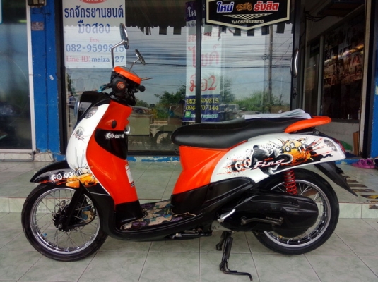 Fino รถปี54 สีดำส้มขาว เครื่องดีเดิมๆสวยๆ พร้อมเล่ม ราคาถูกครับ Fino รถปี54 สีดำส้มขาว เครื่องดีเดิมๆสวยๆ พร้อมเล่ม ราคาถูกครับ