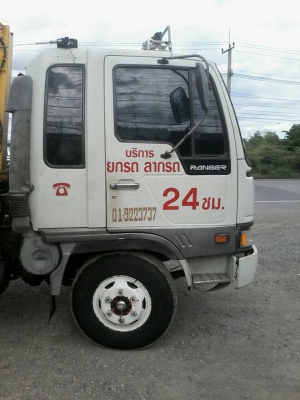 ขายรถ6ล้อHINOสิงห์ไฮเทค195แรงติดเครน3ตันพร้อมกระบะ สไลด์