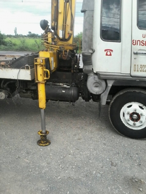 ขายรถ6ล้อHINOสิงห์ไฮเทค195แรงติดเครน3ตันพร้อมกระบะ สไลด์