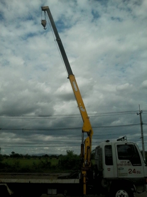 ขายรถ6ล้อHINOสิงห์ไฮเทค195แรงติดเครน3ตันพร้อมกระบะ สไลด์