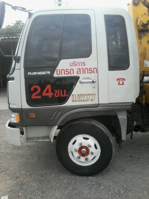 ขายรถ6ล้อHINOสิงห์ไฮเทค195แรงติดเครน3ตันพร้อมกระบะ สไลด์