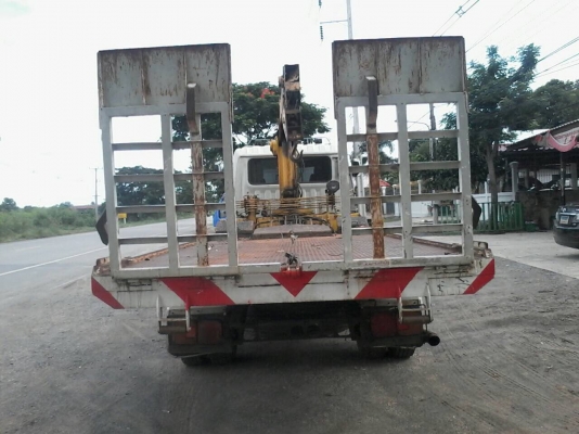 ขายรถ6ล้อHINOสิงห์ไฮเทค195แรงติดเครน3ตันพร้อมกระบะ สไลด์