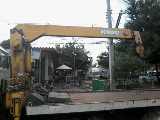 ขายรถ6ล้อHINOสิงห์ไฮเทค195แรงติดเครน3ตันพร้อมกระบะ สไลด์